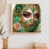 Elegant Beauty-Partial Special Shaped Diamond Painting 30*30CM