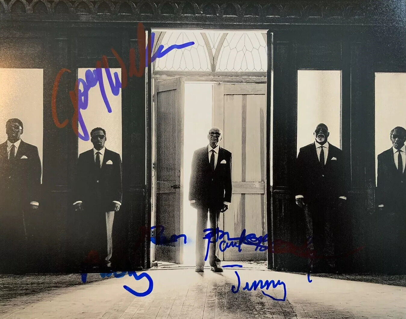 BLIND BOYS OF ALABAMA HAND SIGNED 8x10 Photo Poster painting FULL BAND AUTHENTIC RARE GOSPEL