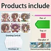 6pcs Mädchen DIY Diamant Kunst Grußkarten Dankeskarten und Urlaub Segen
