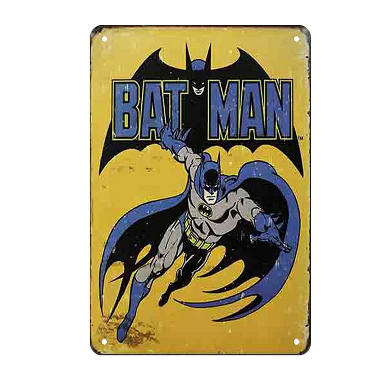 Superhero - Vintage Tin Signs/Wooden Signs - 7.9x11.8in & 11.8x15.7in