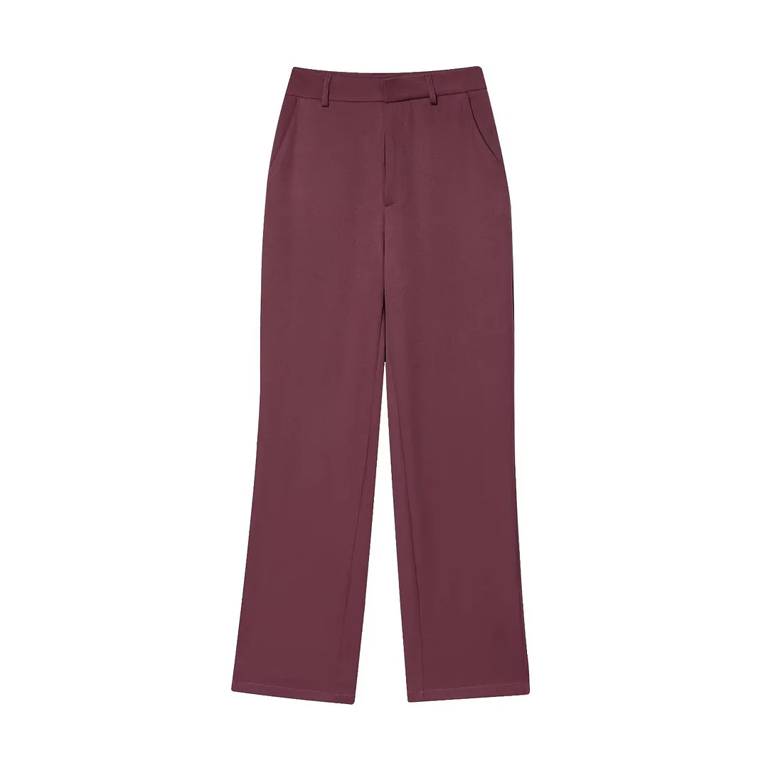 Nigikala Nigikala Spring New Women's Collar Short-Sleeved Short Coat Straight Trousers 8491053 8491054