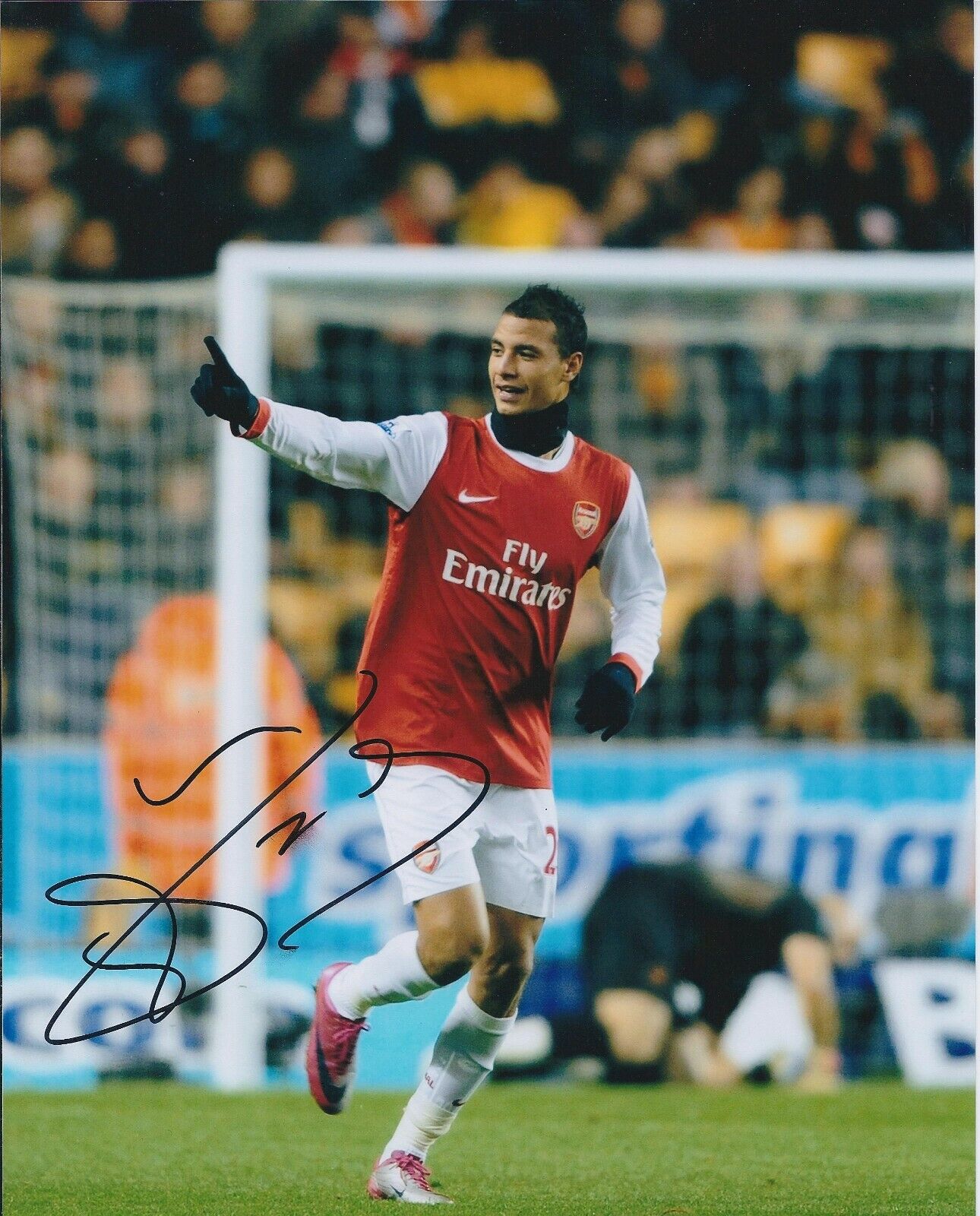 Marouane CHAMAKH Arsenal SIGNED COA Autograph 10x8 Photo Poster painting AFTAL The Gunners RARE