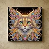 Framed Diamond Painting - Special Shaped - Cat (25x25cm)