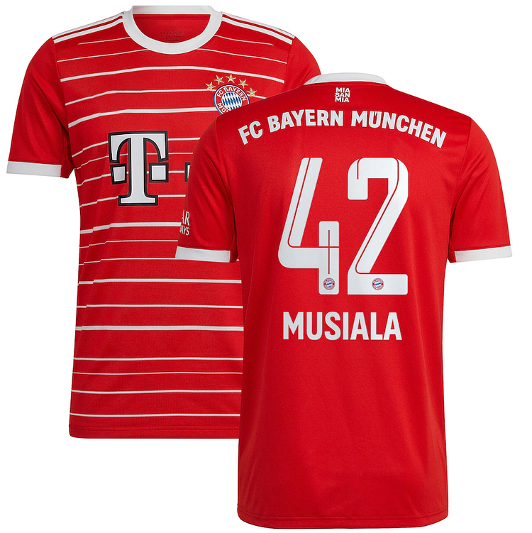 FC Bayern München Jamal Musiala 42 Home Trikot 2022-2023