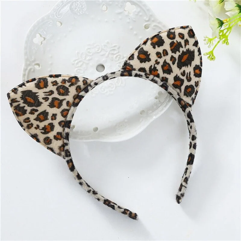 14 Colors Beautiful Masquerade Halloween Cat Ears Cosplay Cat Ear Anime Party Costume Bow Tie Bell Headwear Headband Anime