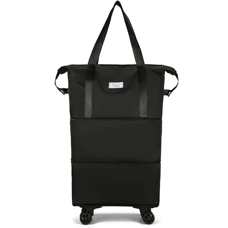 Consignment Bag Lightweight Oxford Cloth Unisex Business Trip Bag (Black)