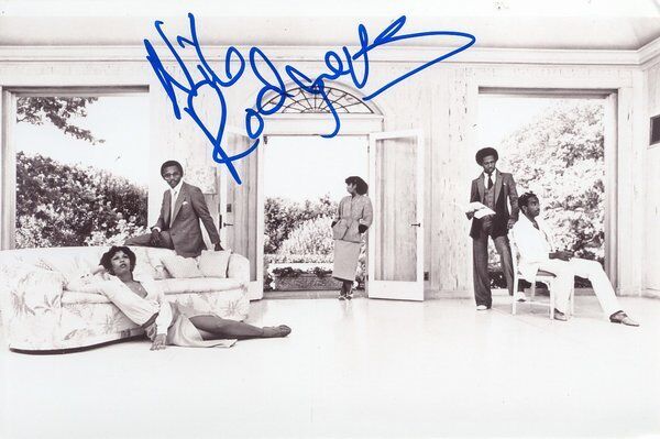 Nile Rodgers genuine autograph 5x7