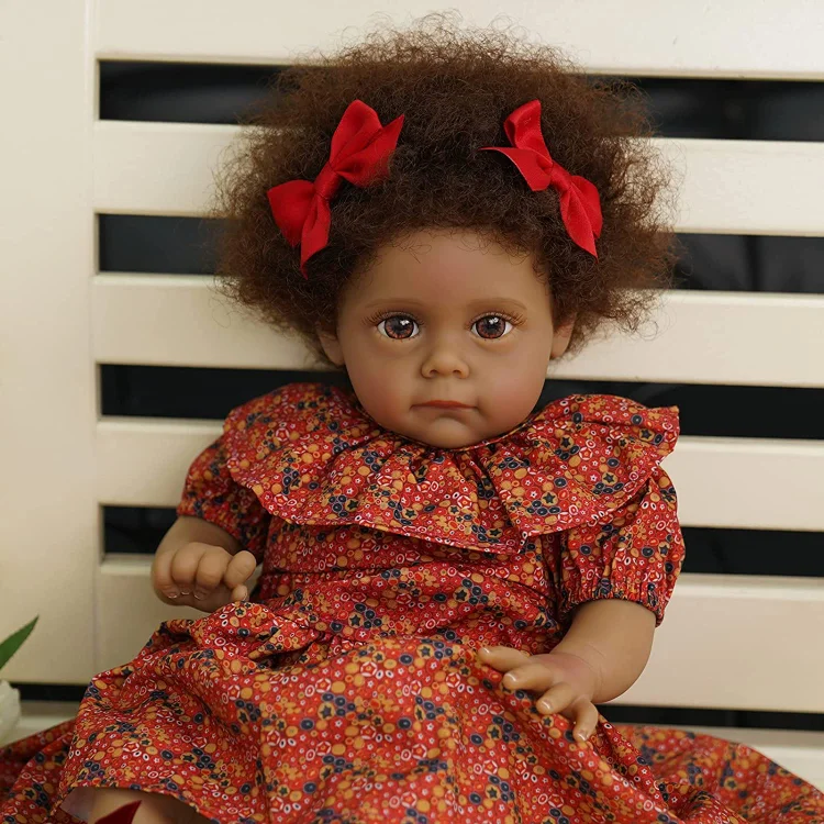  JIZHI Lifelike Reborn Baby Dolls Black - 17-Inch Baby Soft Body  Realistic Newborn Baby Dolls African American Real Life Baby Dolls with  Feeding Kit & Gift Box for Kids Age 3+ 
