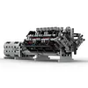 V12 Engine with Gearbox Mk2 Sci-fi Engine Model Building Blocks Toy Set MOC-43833