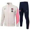 25/26 Barcelona Cream long zipper  Training Jacket Set