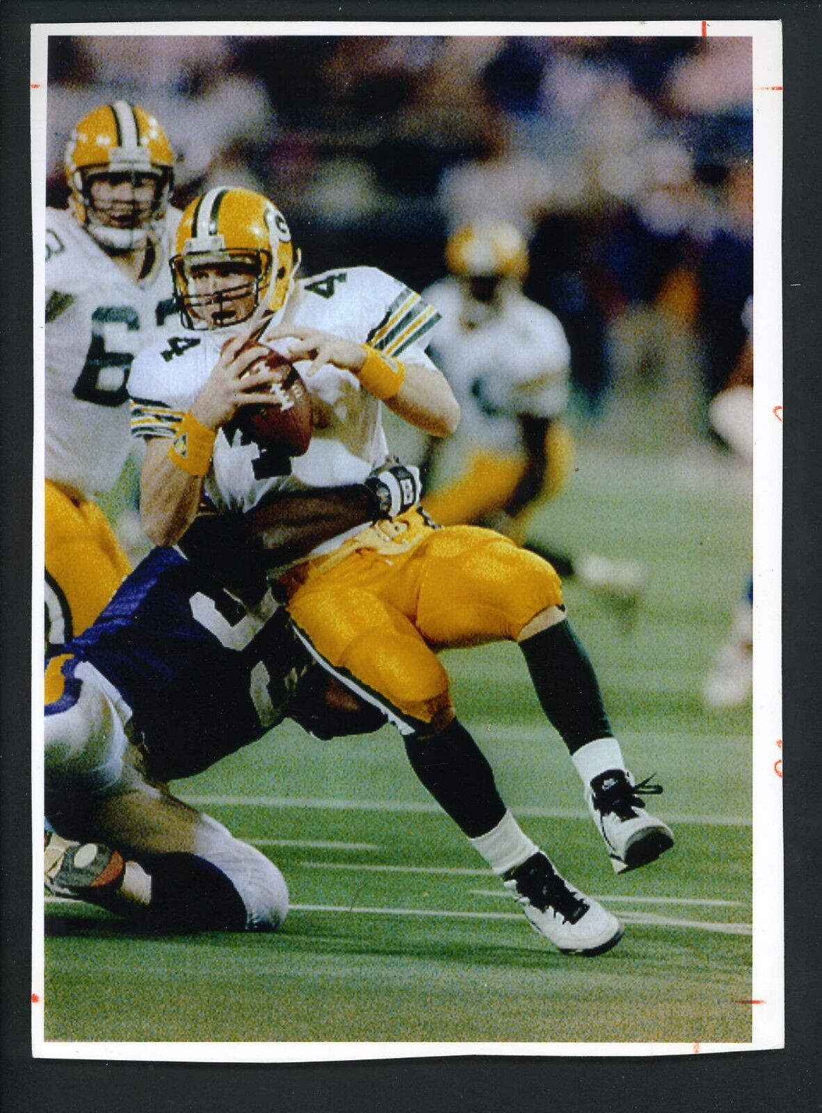 Brett Favre 1992 Press Photo Poster painting Green Bay Packers season finale