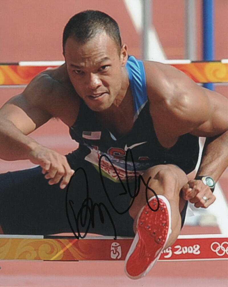 BRYAN CLAY SIGNED AUTOGRAPH 8X10 Photo Poster painting - 2008 BEIJING DECATHLON GOLD MEDALIST