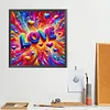 Diamond Painting-DIY Full Round Drill Love(40*40 CM)