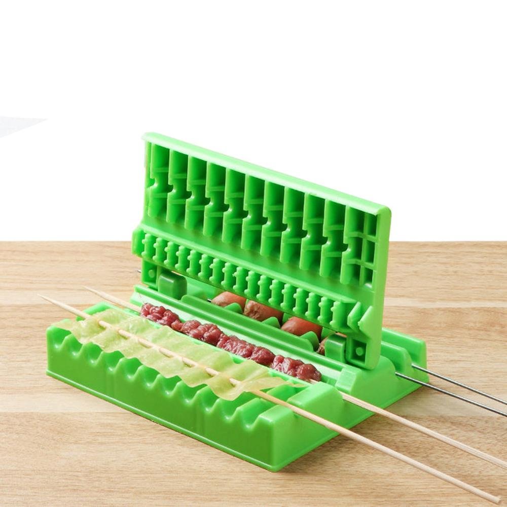 Barbecue Stringer Skewers Kebab Maker Box Machine Beef Meat Vegetable String Grill Barbecue Kitchen Accessories BBQ Gadget | IFYHOME