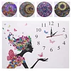 DIY Special Shaped Diamond Painting Wall Clock Craft Art Decor