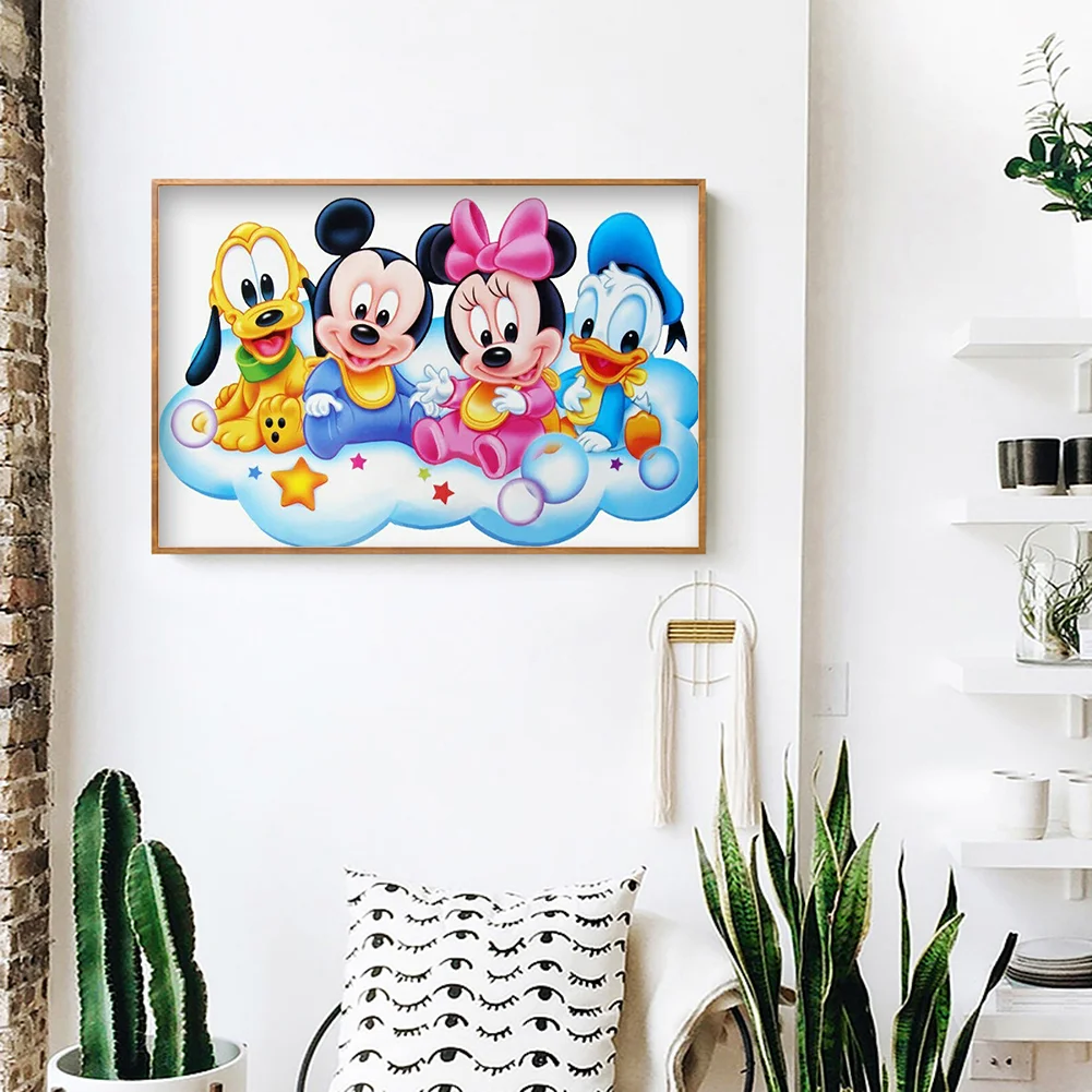 Diamond Painting - Full Round Drill - Mikey Mouse(40*30cm)