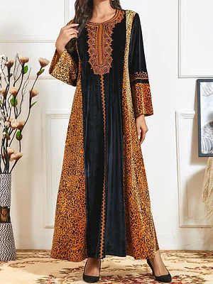velvet kaftan dress