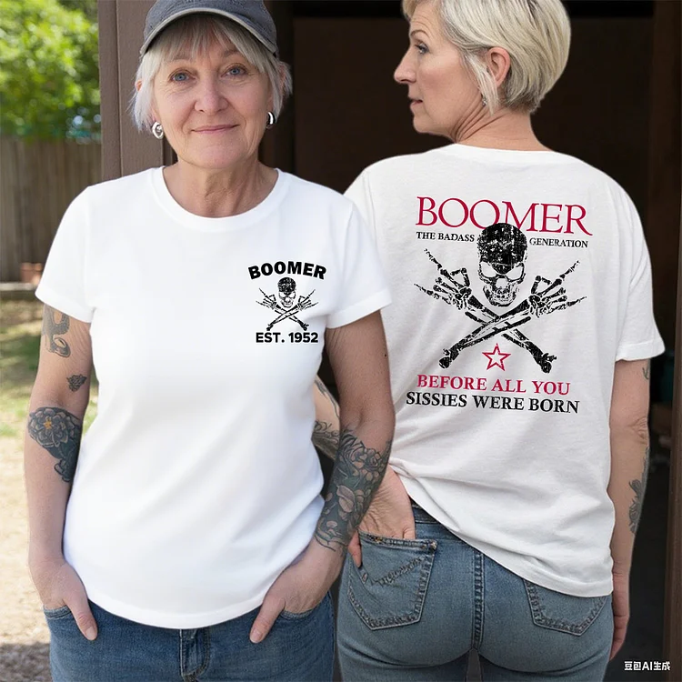 BOOMER Before All You Sissies Were Born T-shirt, Boomer The Badass Generation T-Shirt, Custom Year Of Birth Tee