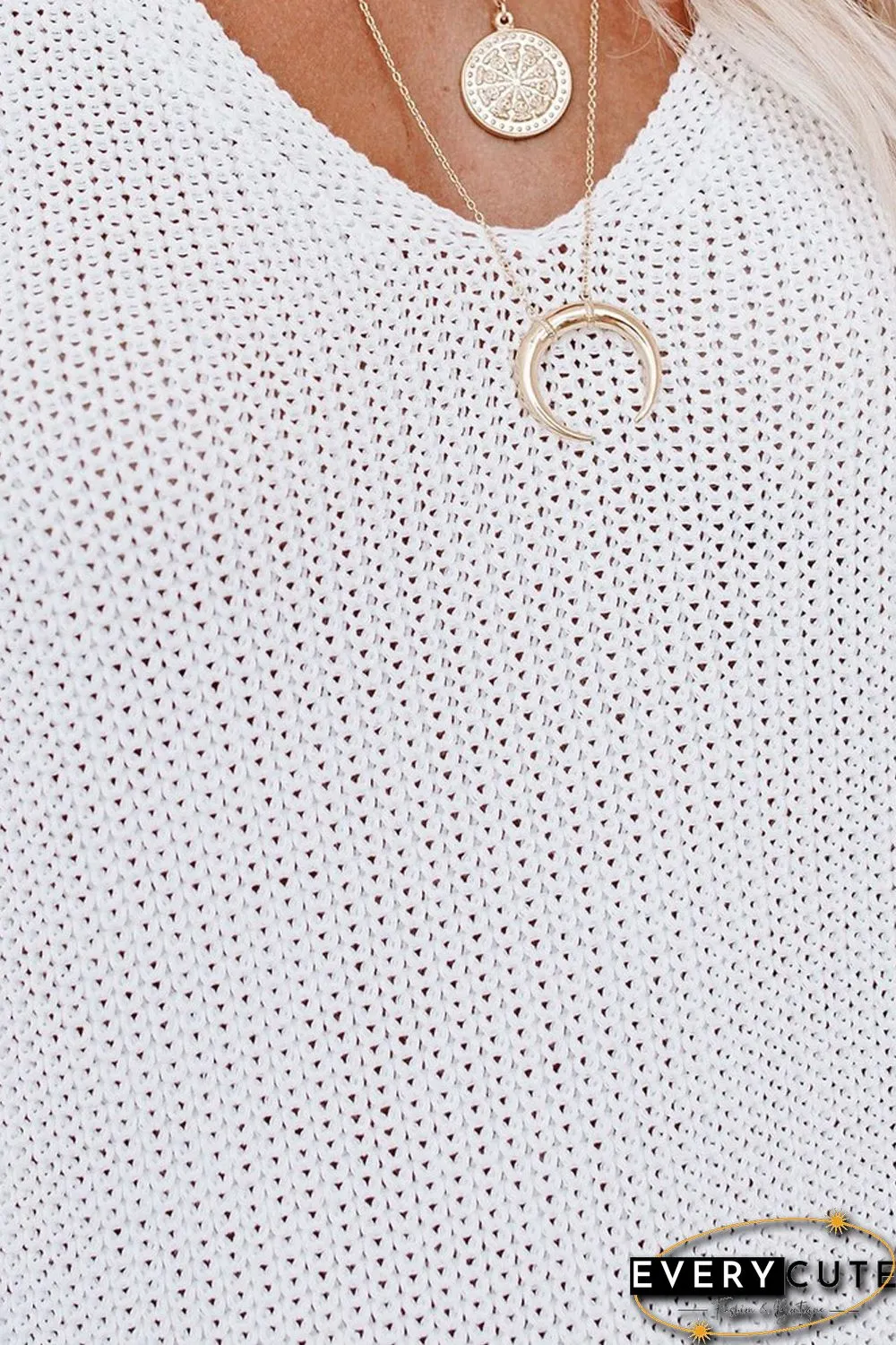 White Knit Tank Top