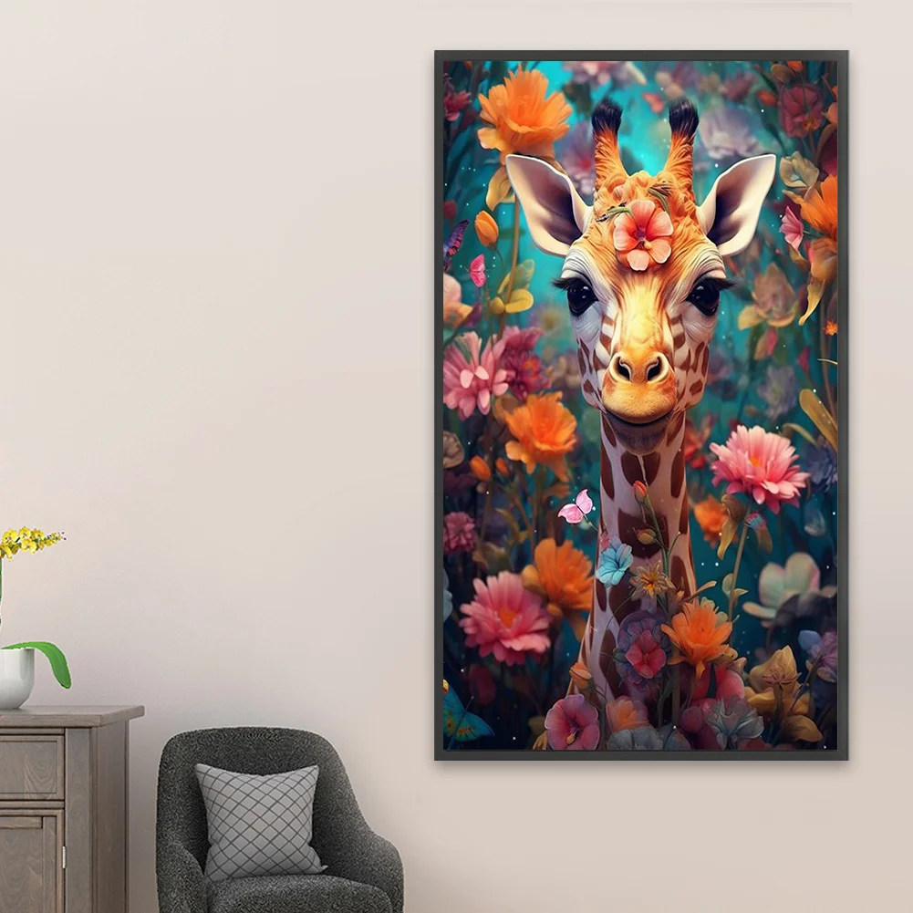 Diamond Painting - Full Square Drill - Giraffe(Canvas|45*75cm)
