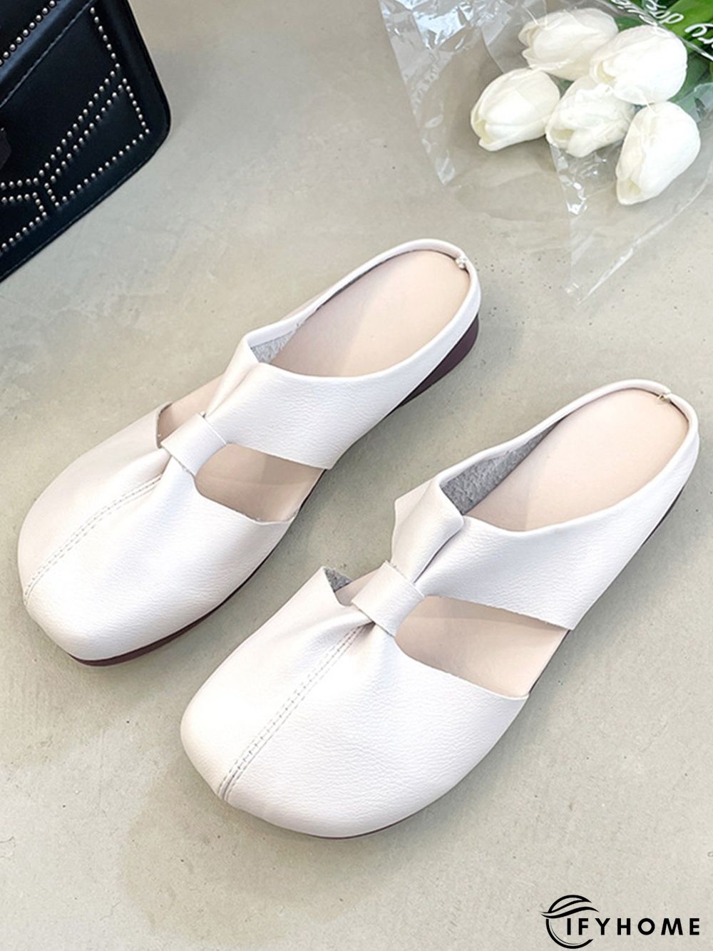 Women's Minimalist Cut Out Design Mules | IFYHOME