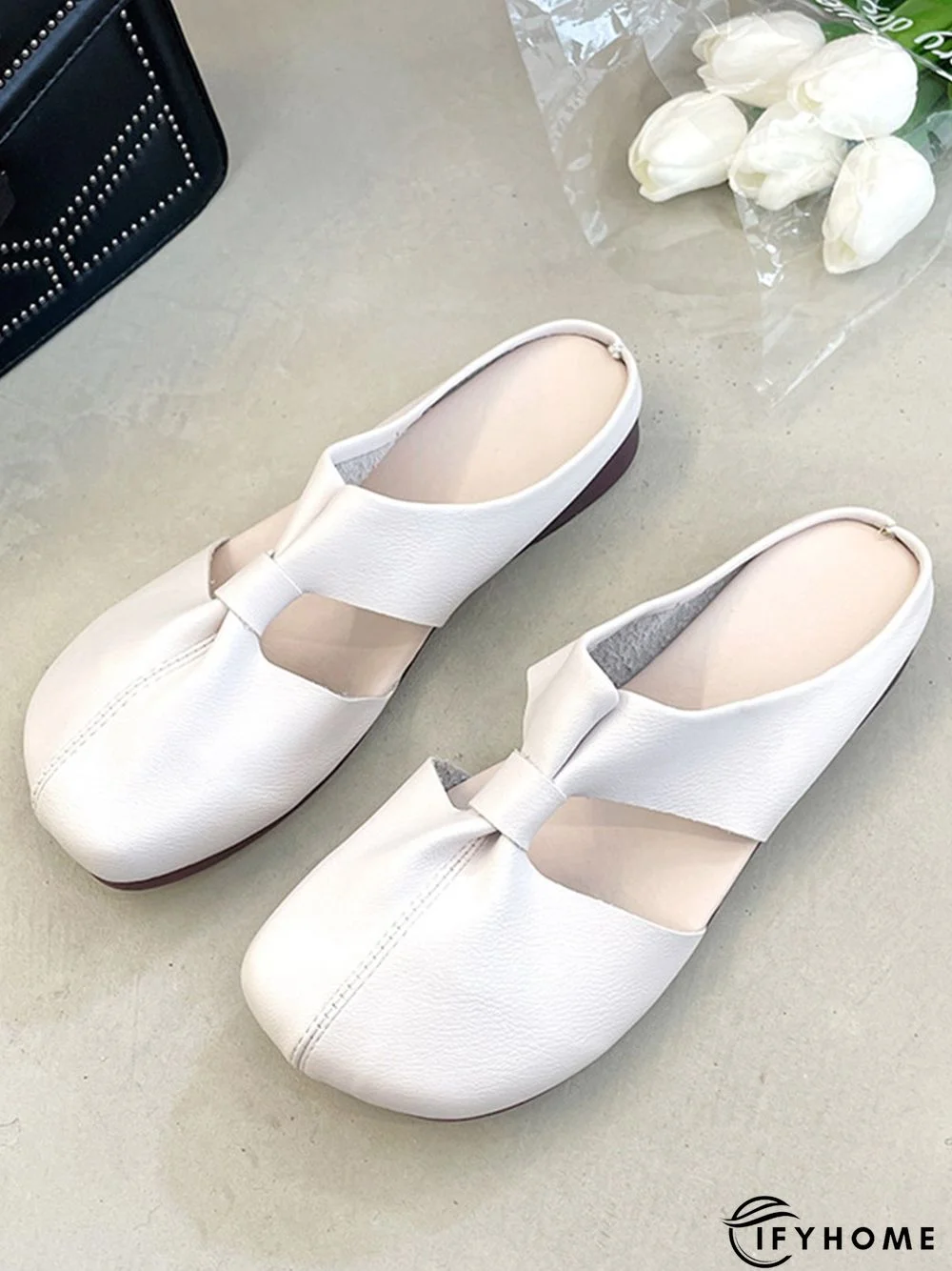 Women's Minimalist Cut Out Design Mules | IFYHOME