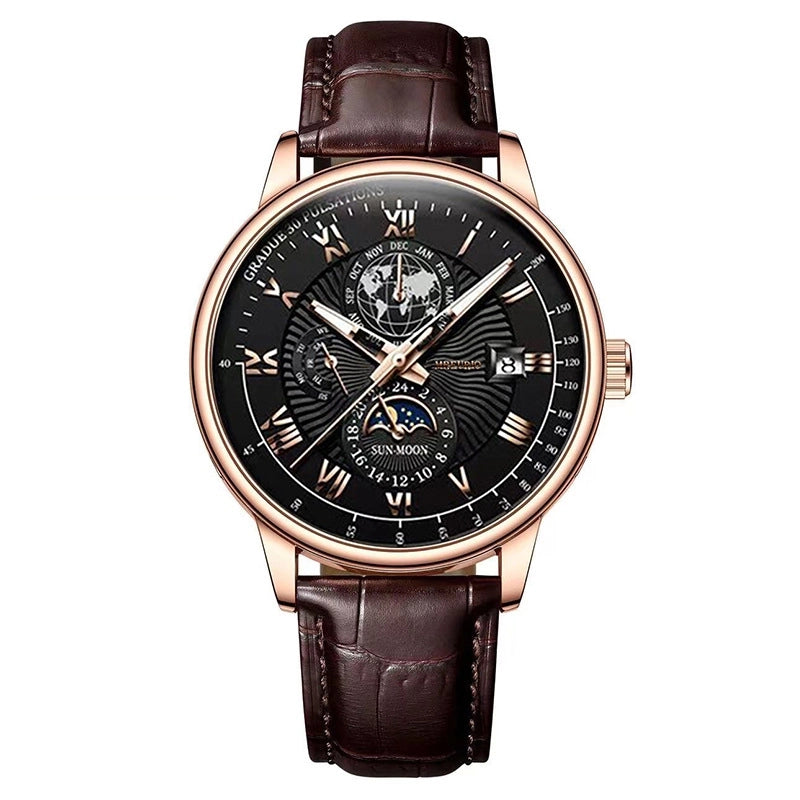 Business Earth Buckle Quartz Men’s Watches
