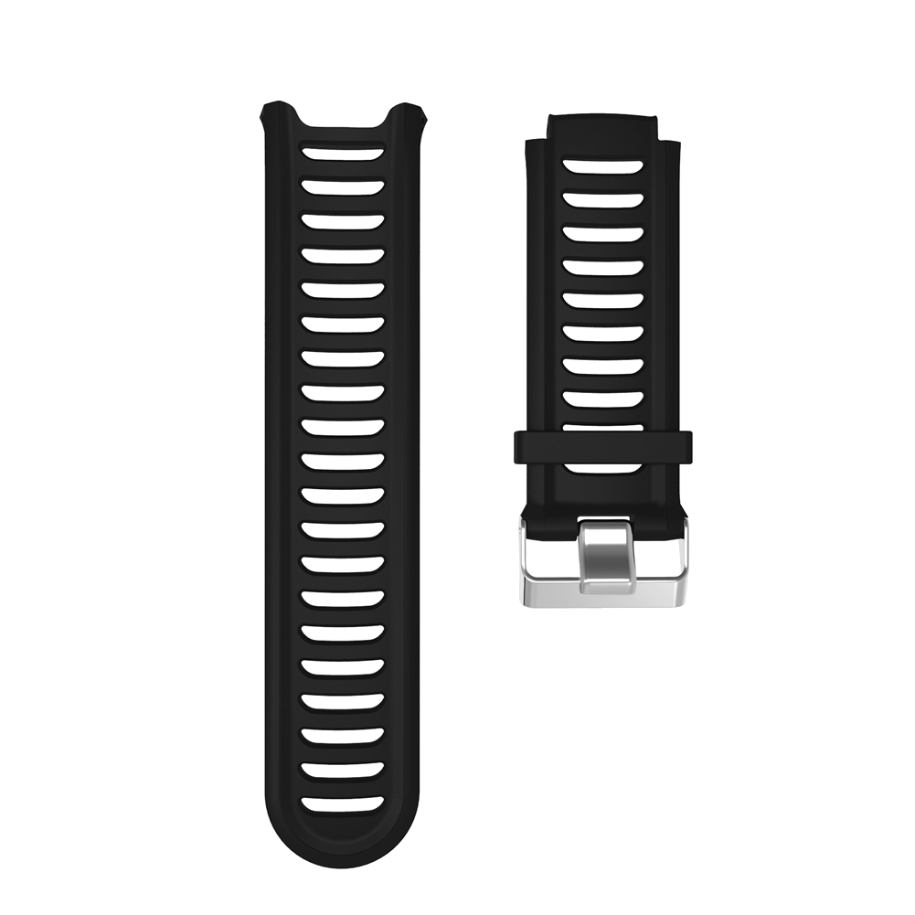 

Silicone Watch Bands StrapTraining Sports for Garmin Forerunner 910XT GPS, Black, 501 Original