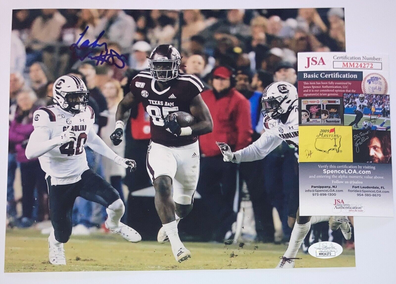 Jalen Wydermyer Texas A&M Aggies Signed 8x10 Autographed Photo Poster painting JSA COA N1