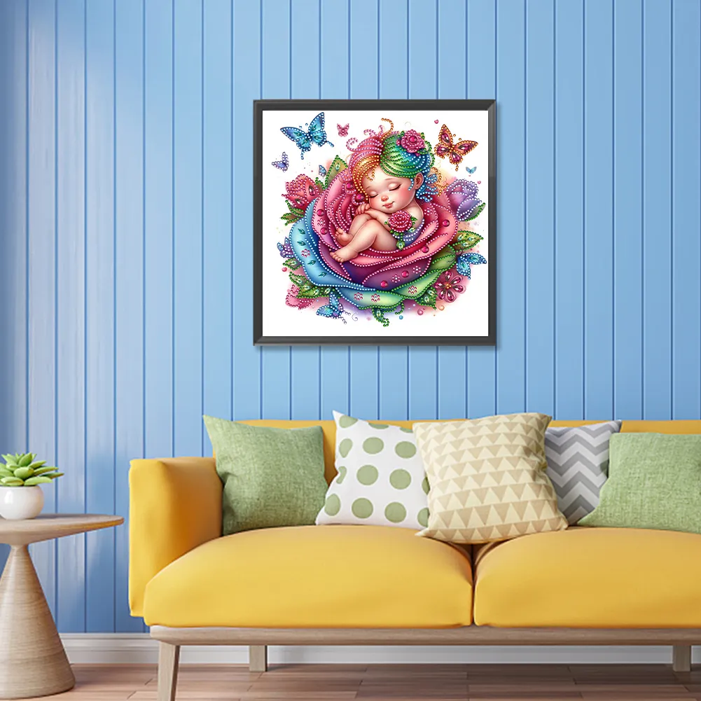 Diamond Painting - Partial Special Shaped Drill - Rose Child(Canvas|30*30cm)