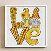Sunflower Gnome - 11CT Stamped Cross Stitch 40*40cm/15.75*15.75in
