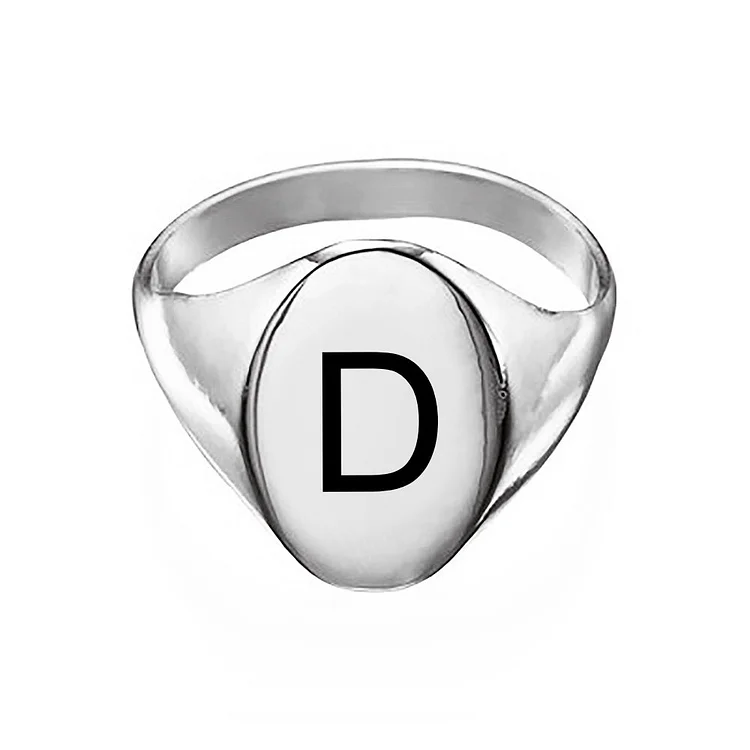 Personalized Design Oval Seal Ring