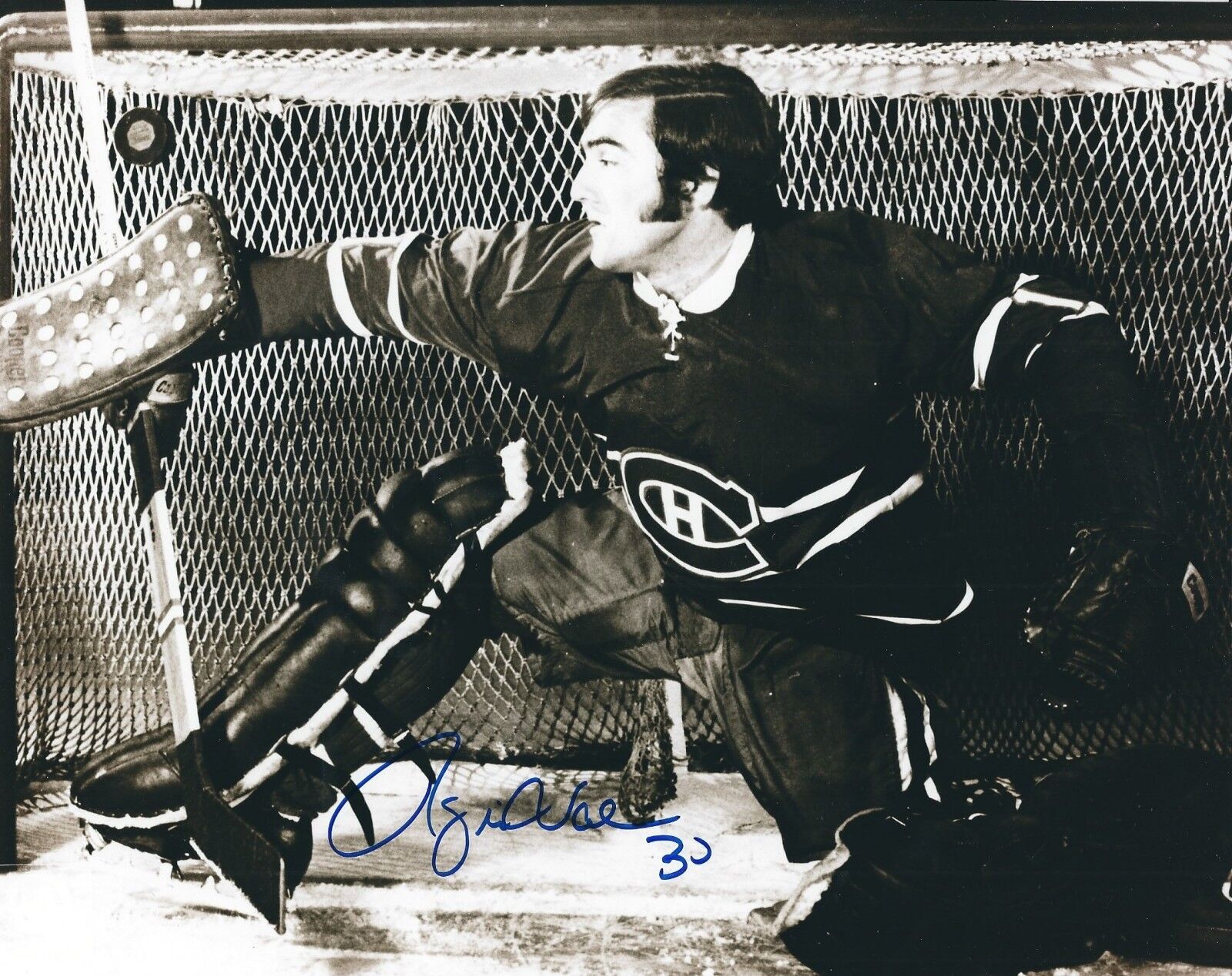 Autographed 8x10 ROGIE VACHON Montreal Canadiens Photo Poster painting - w/COA