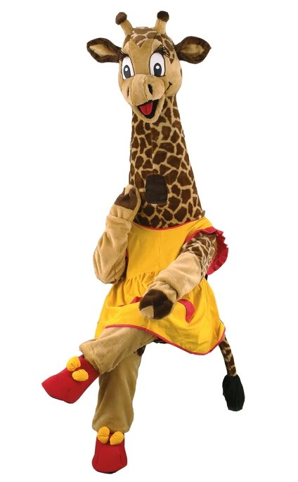 Giraffe Mascot Costume Fancy Dress Outfit