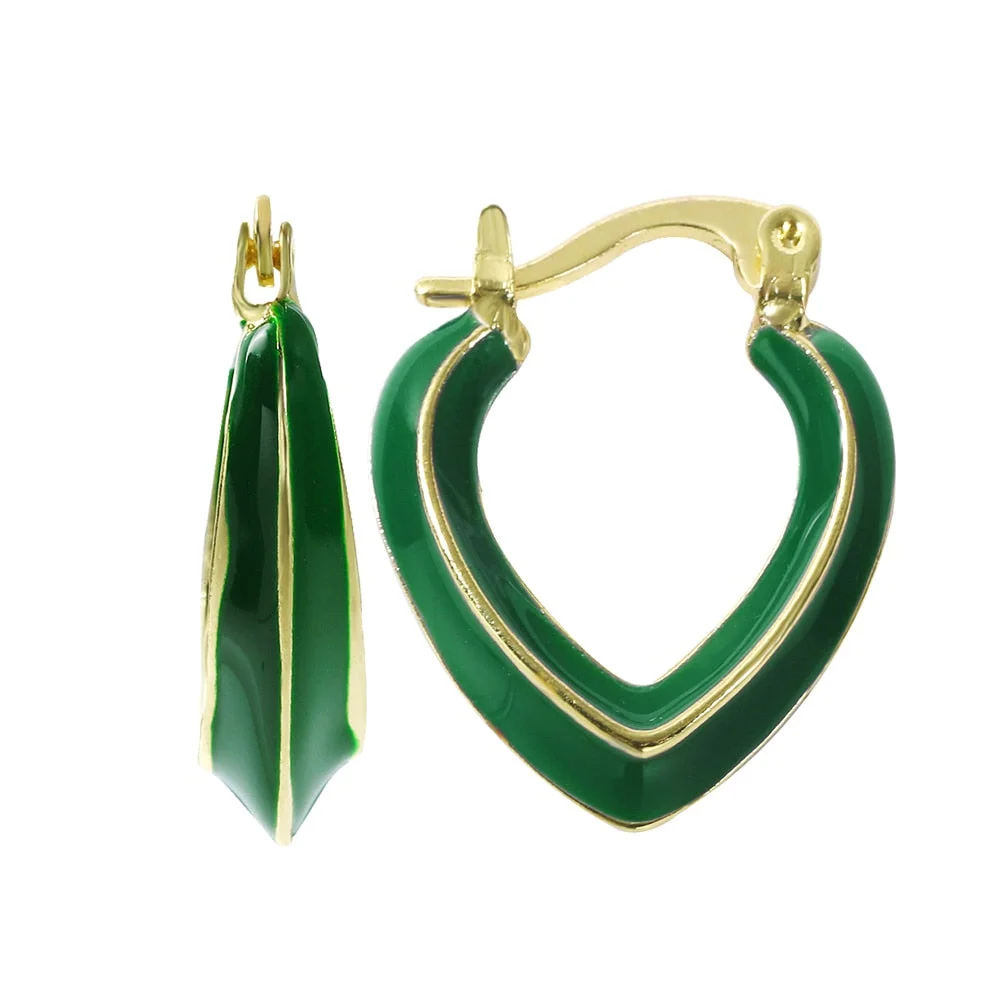 Dvacaman 2022 Valentine's Day Heart-Shaped Rhinestone Earrings For Women Shiny Statement Wedding Party Gift Crystal Drop Jewelry