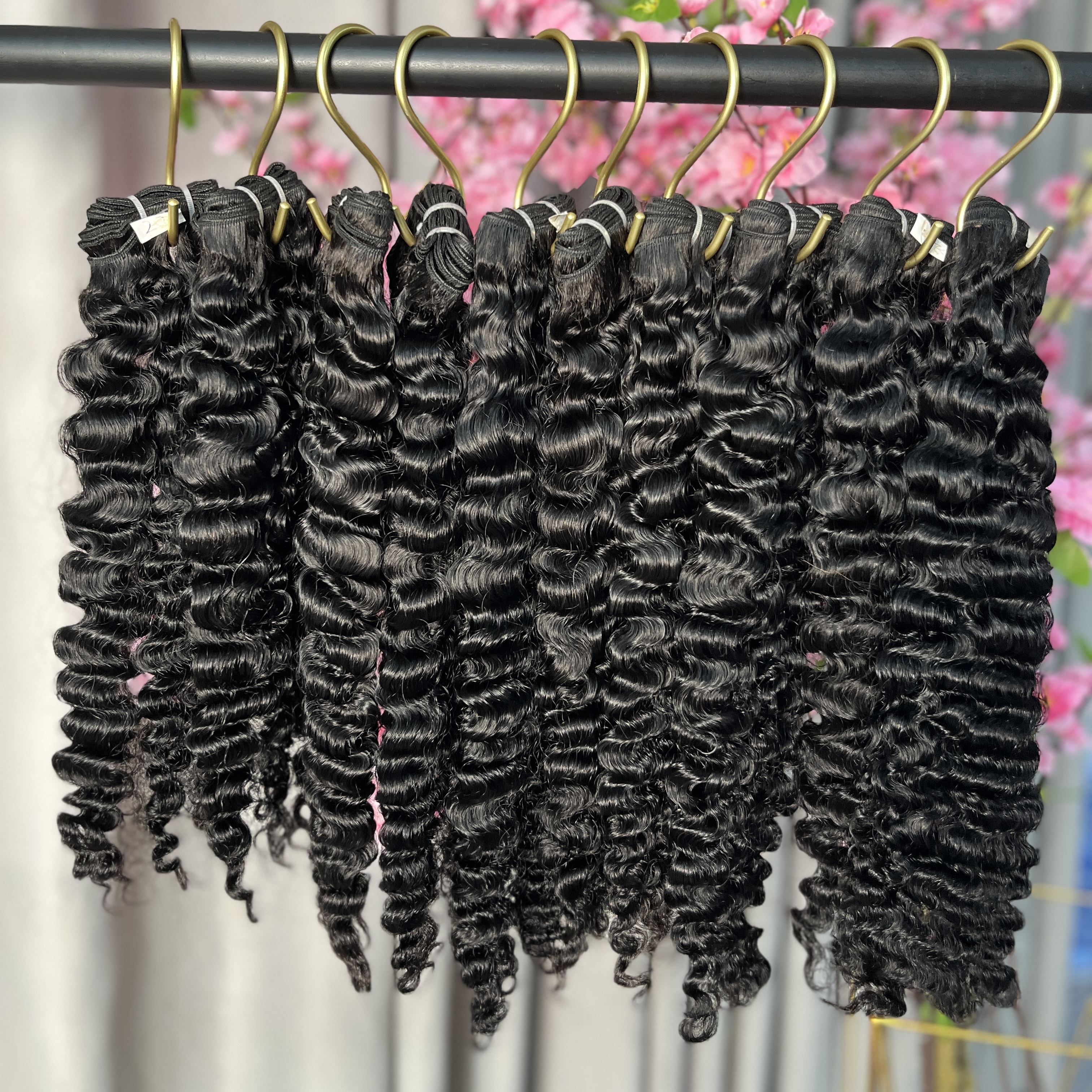 Premium Burmese Curly Hair Bundles 3 Bundles 100% Human Hair Weave
