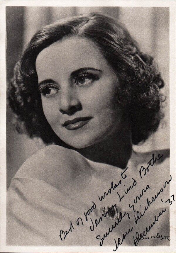 Vintage JEAN DICKERSON Signed Photo Poster painting - 1937