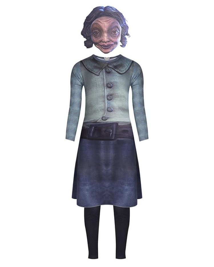 Mayoulove Little Nightmares 2 Teacher Halloween Party School Cosplay Costume-Mayoulove