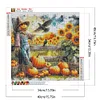 Diamond Painting-DIY Full Round Drill Autumn Sunflower(40*40 CM)
