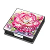Animals Leather Diamond Art Note Box with 160 Sheets of Paper for DIY Art Craft