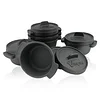 Mini Dutch Oven, Diameter 11 cm, Preseasoned, Cast Iron Serving Pans