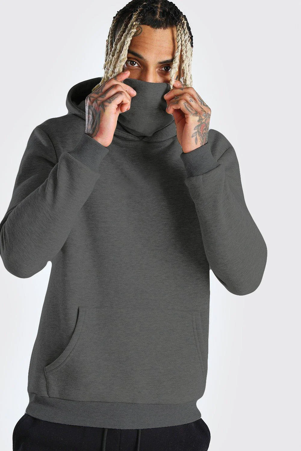 Custom New Fashion Oversized Pullover Blank Plain Hooded Sweatshirt Mens Hoodie Hip Hop Hoodie XXXL