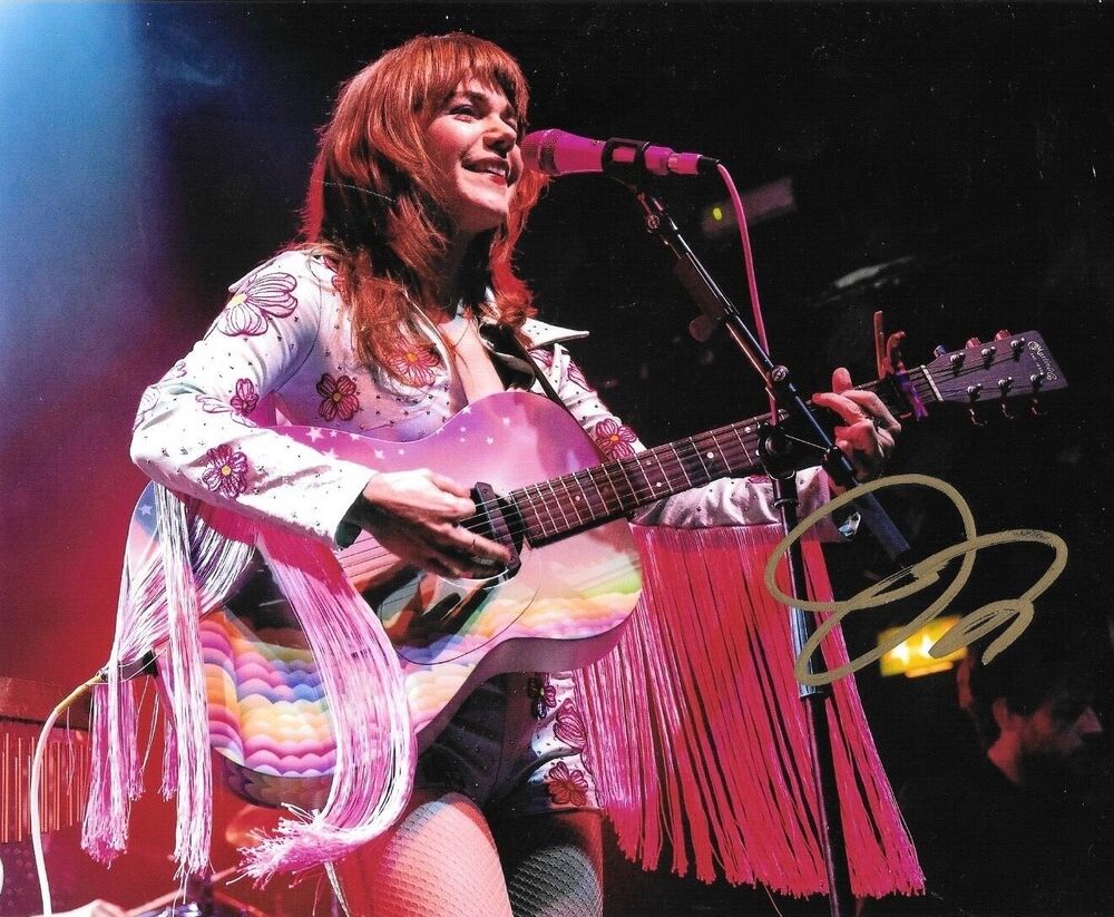 * JENNY LEWIS * signed 8x10 Photo Poster painting * RILO KILEY * THE POSTAL SERVICE * 7