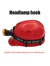 10pcs/Set Safety Helmet Headlight Clips Easy To Install Headlamp Mount Hook