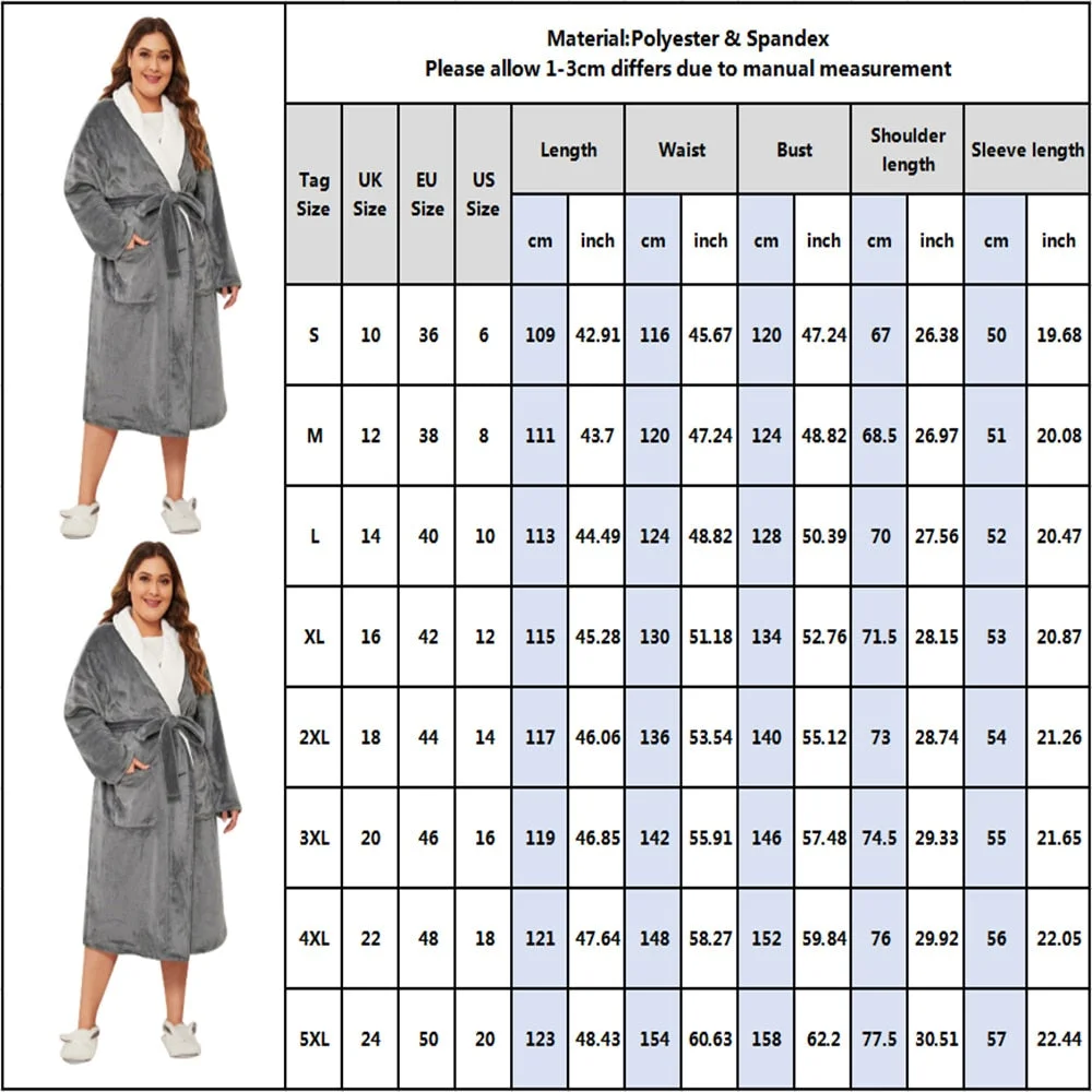 Sale Women Warm Long Robe Bandage Kimono Bathrobe Thicken Coral Bath Thermal  Nightgowns Negligee Winter Female Loungewear D30