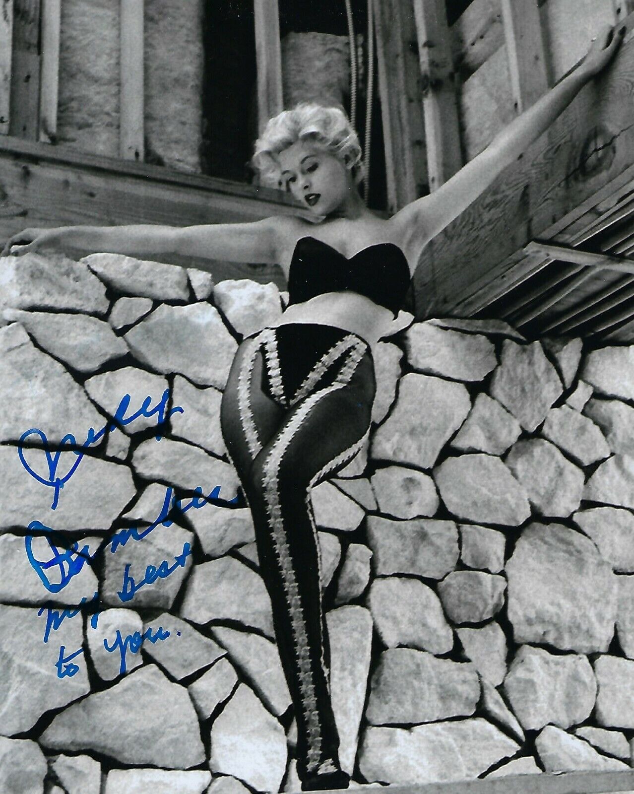 GFA Dragstrip Girl Sexy Movie Actress * JUDY BAMBER * Signed 8x10 Photo Poster painting J3 COA