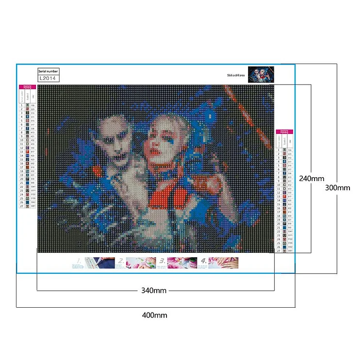 Harley Quinn: Worst. Heroes. Ever. Diamond Painting By Diamond Art Club  (DAC)