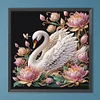Diamond Painting-DIY Crystal Rhinestone Lotus Swan(40x40cm)