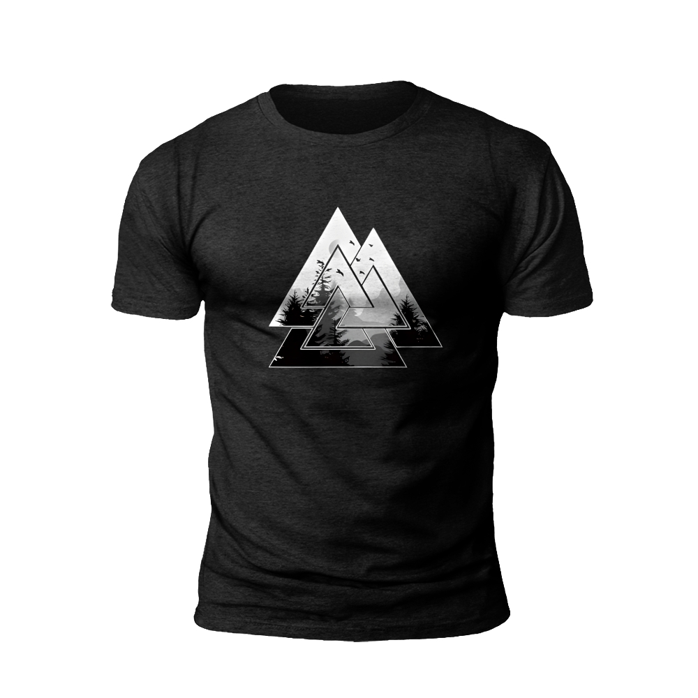 Norse Mountainscape Triangle T-shirt