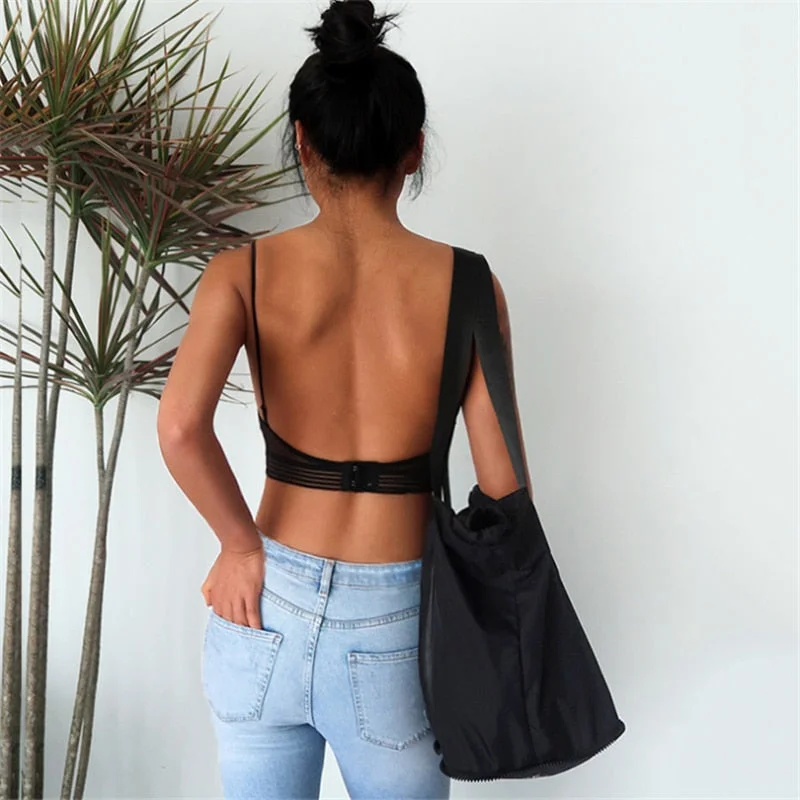 Sexy Beauty Back Bra Corset Wireless U-Shape Big Backless Underwear Push Up Lingerie Bralette Soutien Gorge нижнее белье женское